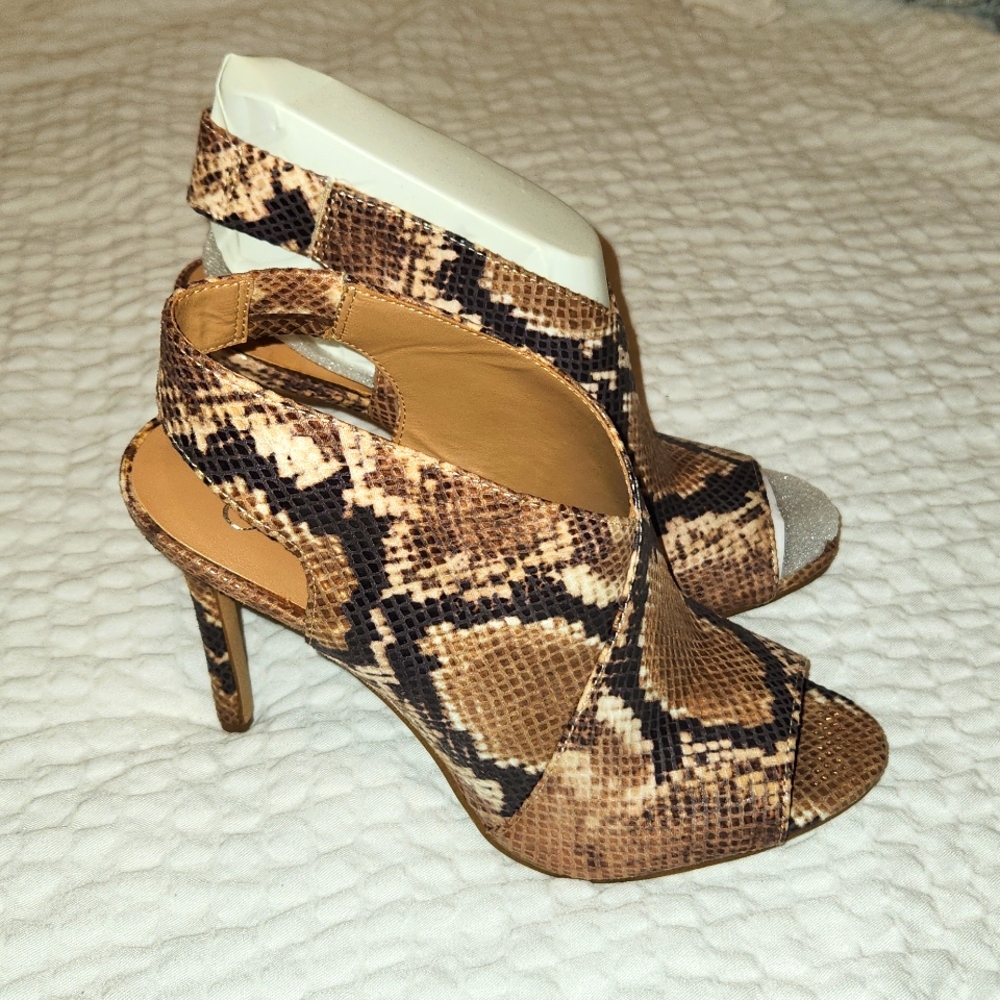 Jessica Simpson Taupe Snake Jourie II Sandal 7